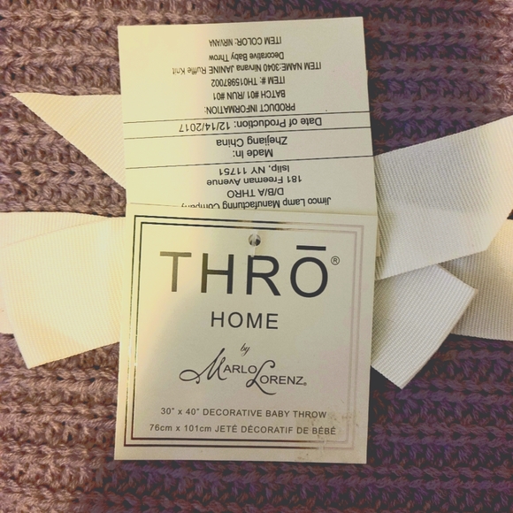 THRO Purple Baby Blanket - Picture 2 of 2